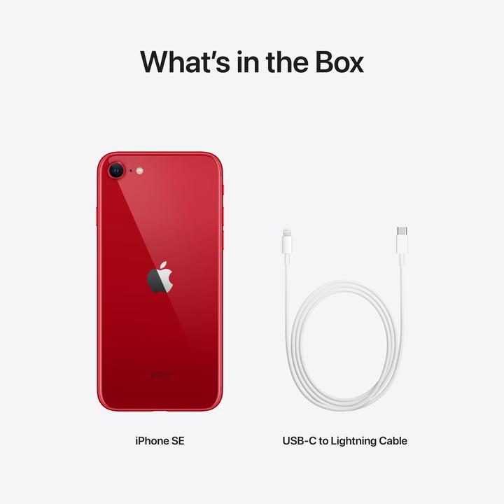 Actual product image Apple iPhone SE (3rd Gen) (256 GB, (PRODUCT)​RED, 4.70", SIM + eSIM, 12 Mpx, 5G)