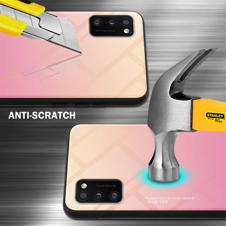 Productafbeelding Cadorabo TPU 2 kleuren glasdekking (Samsung Galaxy A41)