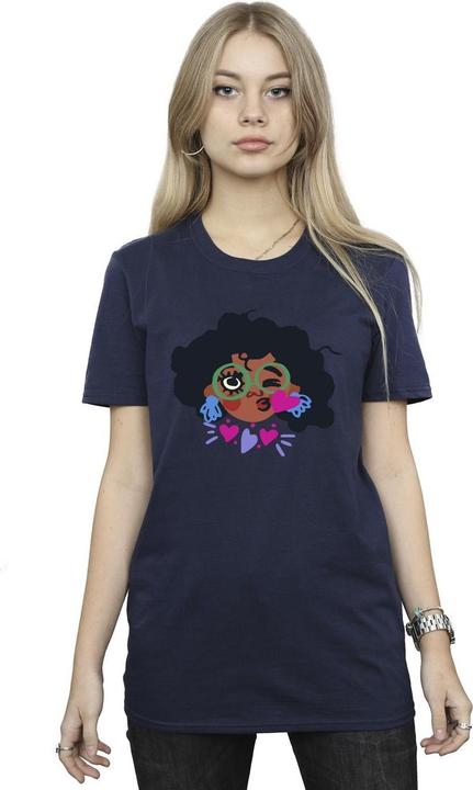 Actual product image Disney Womens/Ladies Encanto Mirabel Kiss Cotton Boyfriend T-Shirt (M)