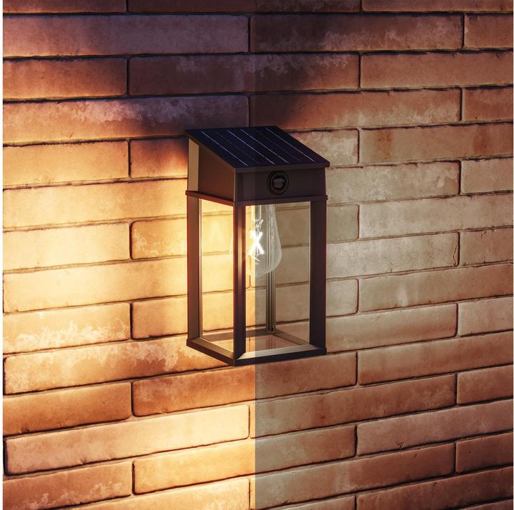 Produktbild Philips Lighting Geri 929004632601 Solar-Aussenwandleuchte 3.2 W Warmweiss Schwa (470 lm, IP44)