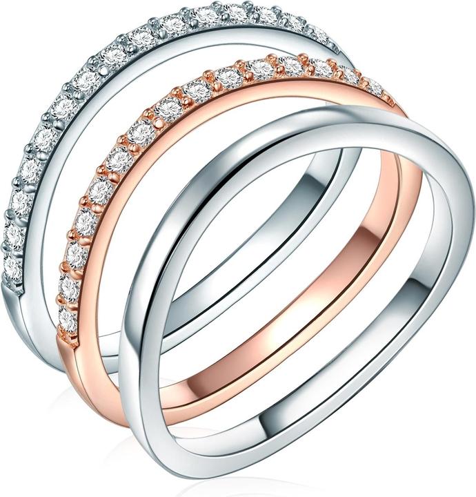 Produktbild Rafaela Donata Damen Sterling Silber Zirkonia silber/roségold - 10914 (60, 925 Silber)