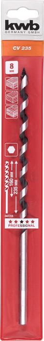 Actual product image kwb Snake bit, 235 mm, ø 8.0 mm (8 mm)