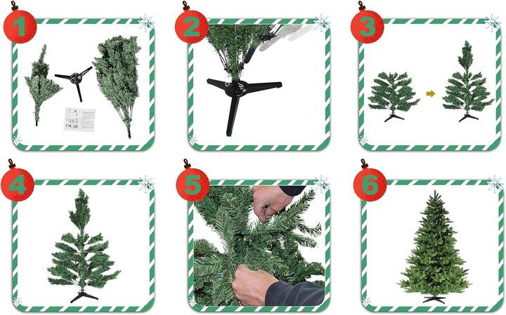 Produktbild RS Trade Weihnachtsbaum PVC 180cm (180 cm)