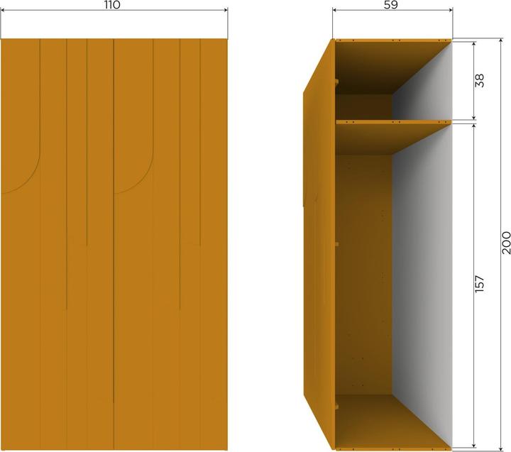 Produktbild BePureHome 2-TÃRIGER (110 x 57 x 57 cm)