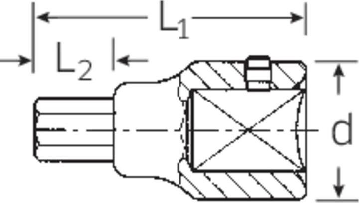 Produktbild Stahlwille Innen-Sechskant Steckschlüssel (22 mm)