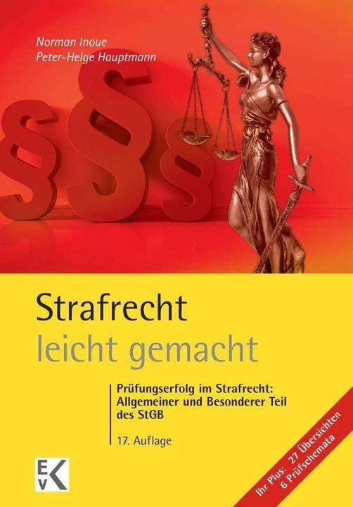 Produktbild Strafrecht - leicht gemacht® (Deutsch, Peter-Helge Hauptmann, Norman Inoue, 2018)