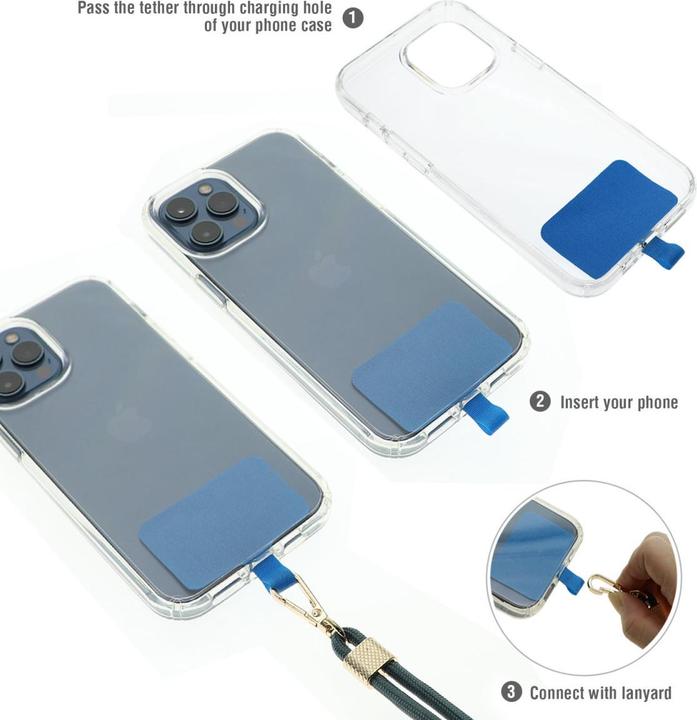 Actual product image 4smarts Universal mobile phone chain PhonoLace rose gold