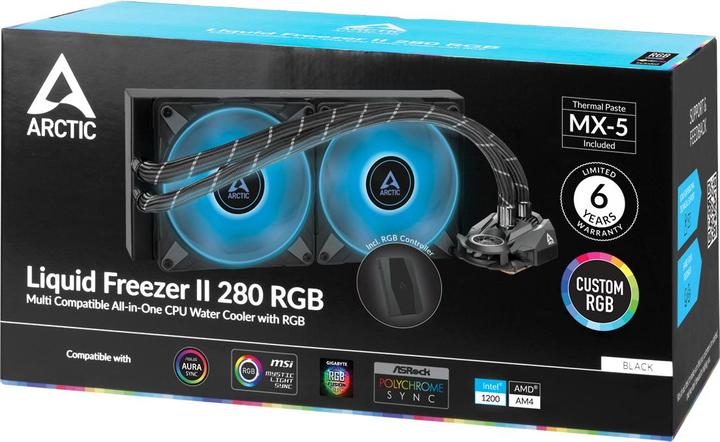 Actual product image Arctic Liquid Freezer II-280 RGB Black with controller