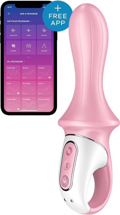 Actual product image Satisfyer Air Pump Booty 5 Connect App - Red