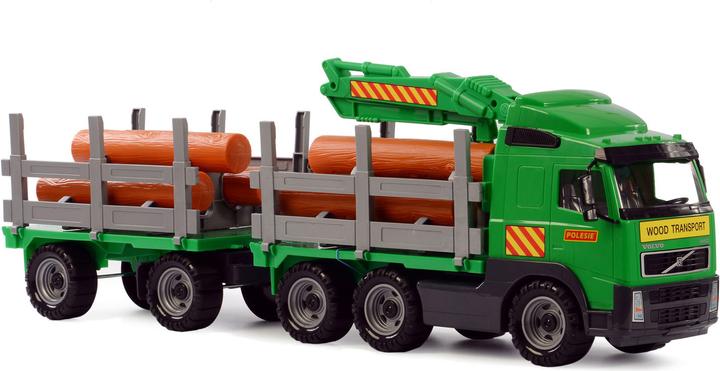 Polesie Volvo Holztransporter LKW mit Anhänger