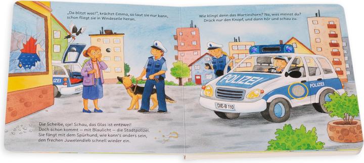 Produktbild Unterwegs mit Feuerwehr, Polizei und Co. Mit Blink-Blaulicht und Sirene (Deutsch, Kerstin M. Schuld, 2021)