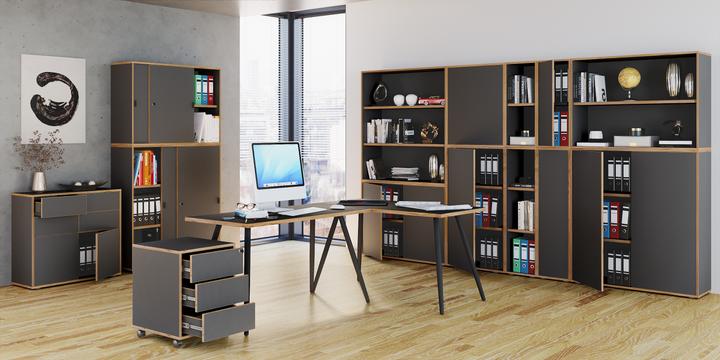 Actual product image VCM Holz Stehpult Rednerpult Rollen Salia T