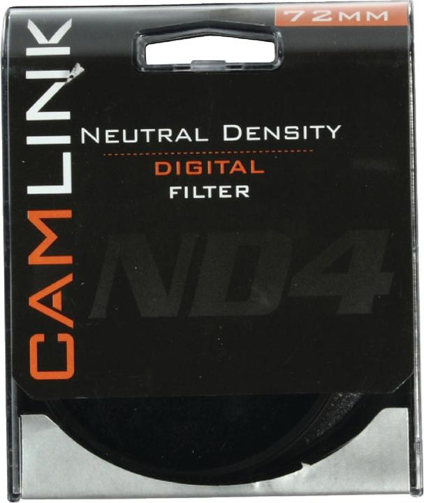 Image du produit Camlink Filtre de lentille de caméra à densité neutre ND4, 72 mm (72 mm, Filtre gris neutre, 72 mm)