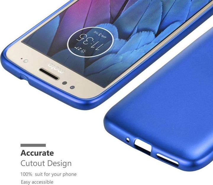 Productafbeelding Cadorabo TPU Matte Metallic hoes (Motorola Moto G5S)