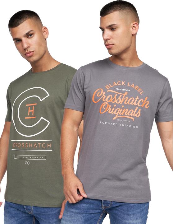 Crosshatch Univarsity TShirt (2erPack) (S)