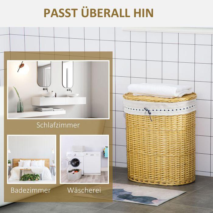 Actual product image Swisshandel24 Laundry basket with lid (100 l)