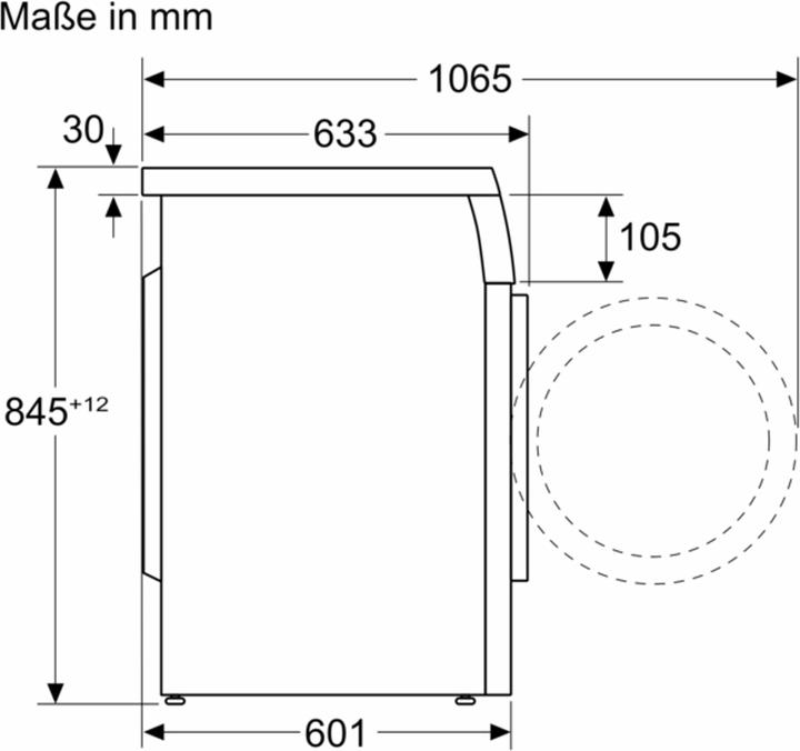 Actual product image Bosch Hausgeräte WUU28TA8 (8 kg, Left)