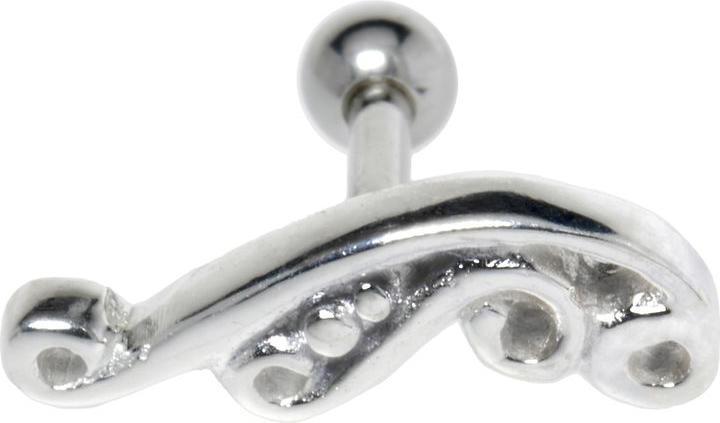 Bijouteria Ohrpiercing (Chirurgenstahl 316L mit Messing mit Silberbeschichtung)