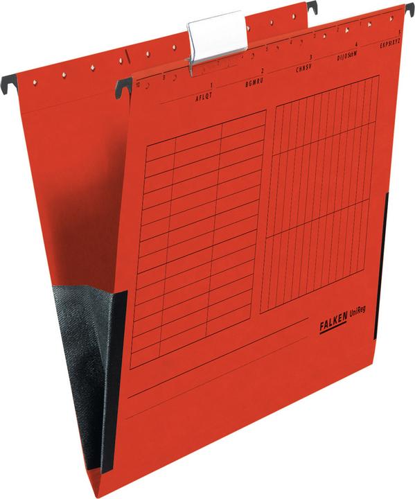 Falken 25 hanging bags UniReg red (A4, 25 x)