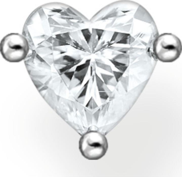 Produktbild Thomas Sabo Einzel Ohrstecker Herz Silber (925er Silber)