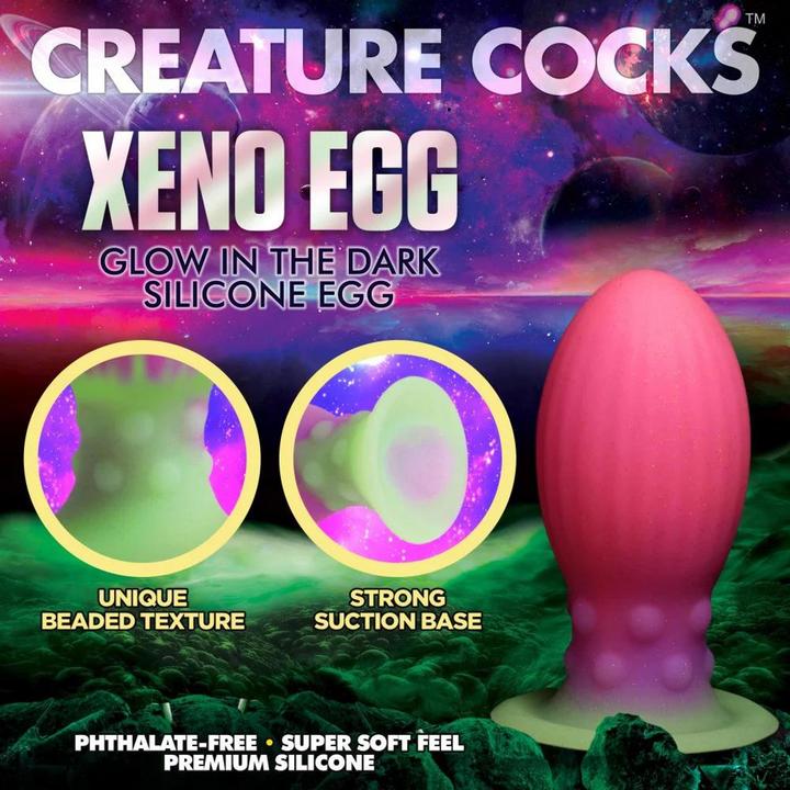 Produktbild Creature Cocks Xeno Egg - Glow in the Dark - Silicone Egg