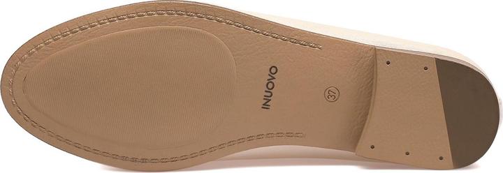 Immagine prodotto Inuovo Questa scarpa slip-on alla moda è realizzata in pelle di alta qualità e con una catena decorativa (41)