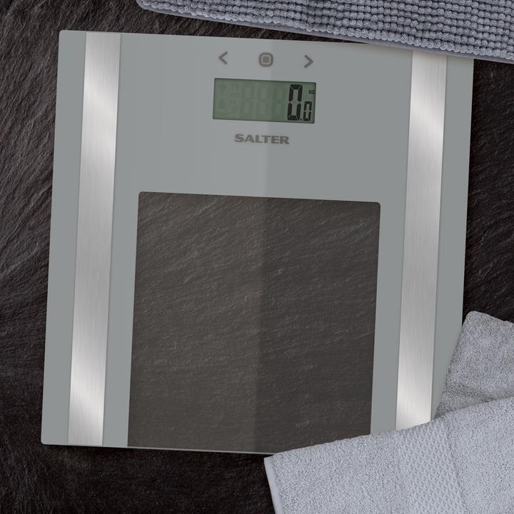 Actual product image Salter 9158 SV3R Ultra Slim Glass Analyser Scale silver (180 kg)