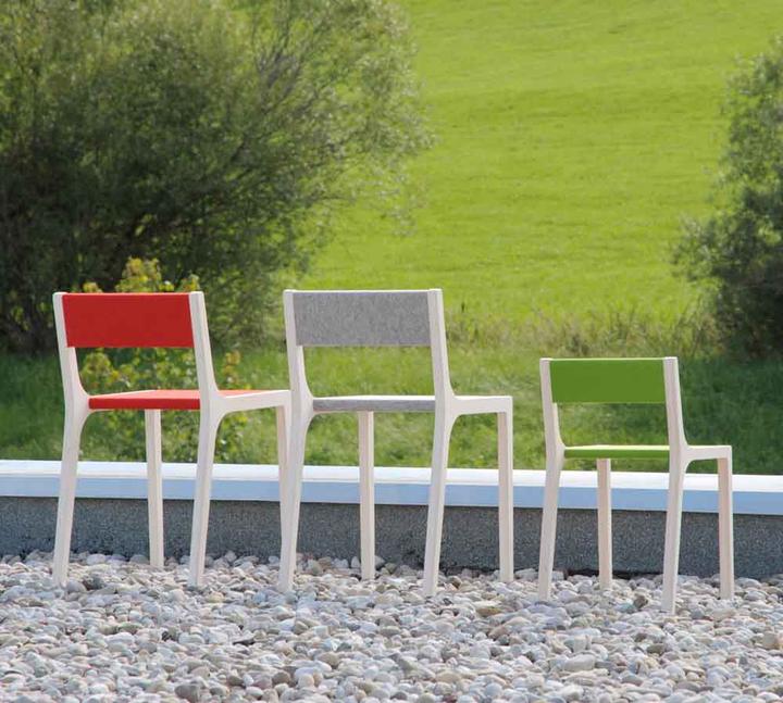 Actual product image Sirch Sibis children's chair Slawomir red felt (Children sofa)