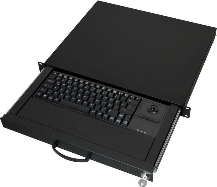 Actual product image Aixcase Keyboard 1H PS2/USB Trackball (DE, Cable)