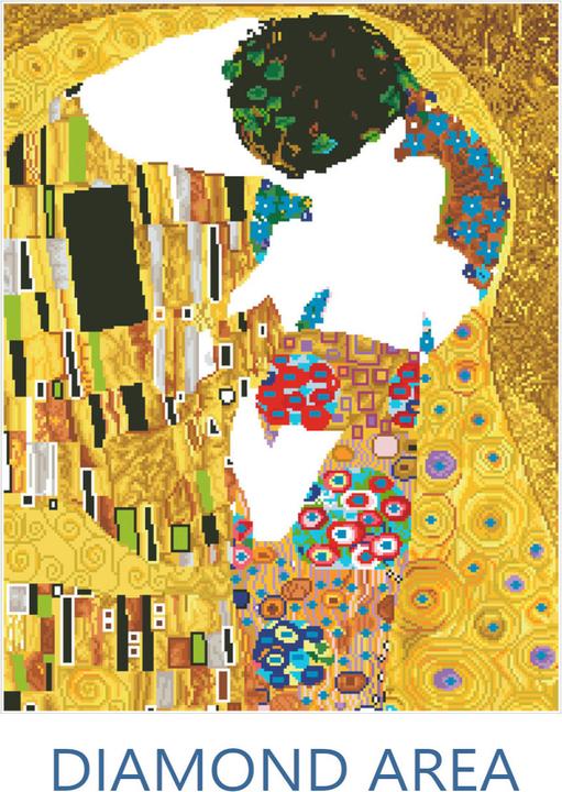 Actual product image Diamond Dotz Diamond Painting The Kiss (Klimpt)