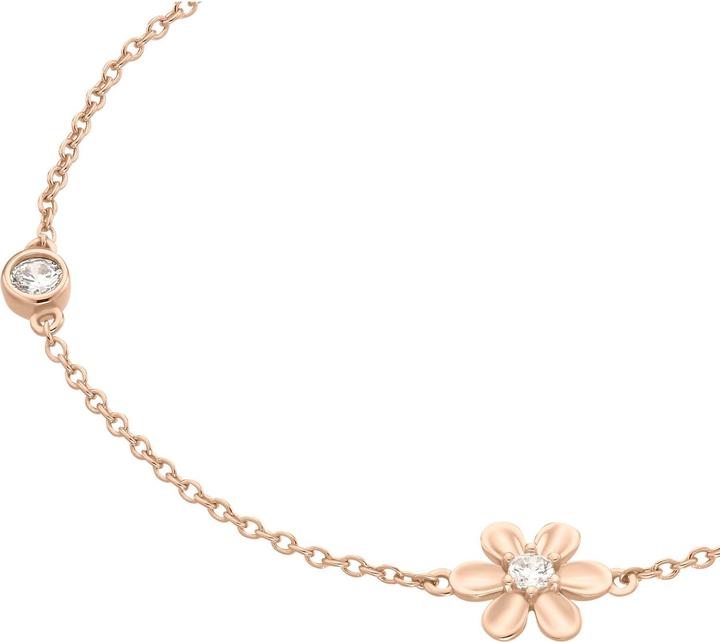 Image du produit S.Oliver Bijoux de bras pour femmes, argent sterling 925, zirconium (synth.) | fleur (17 cm, Argent 925)