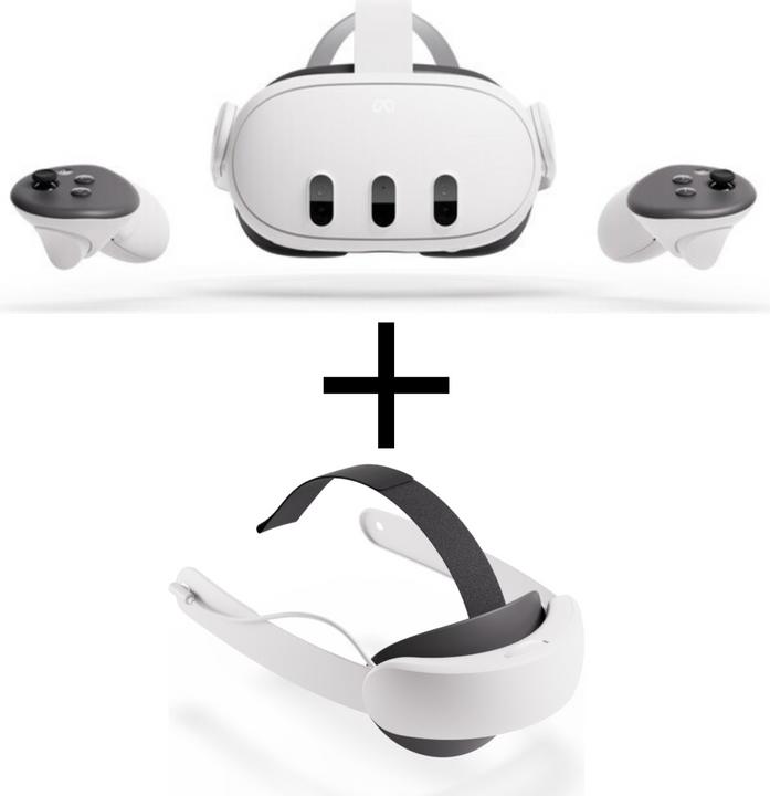 Produktbild Meta Quest 3 + Quest 3 / 3S Elite Strap mit Batterie (512 GB)