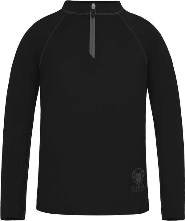 Normani Kinder Merino Langarm mit 1/4 Zipper „Nyapari“ - 9545
