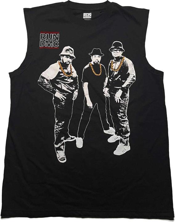 Immagine prodotto Run DMC Canotta fotografica con catene d'oro per adulti unisex (S)