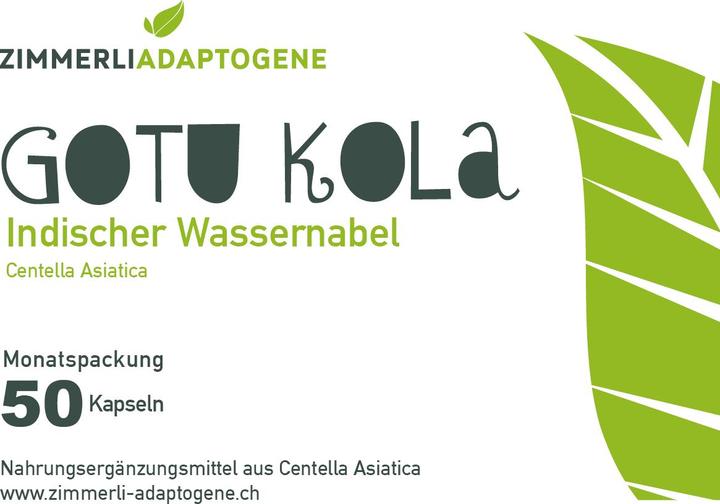 Produktbild Zimmerli Adaptogene Gotu Kola Kapseln 50 Kapseln (1 Stück, Kapseln, 25 g)
