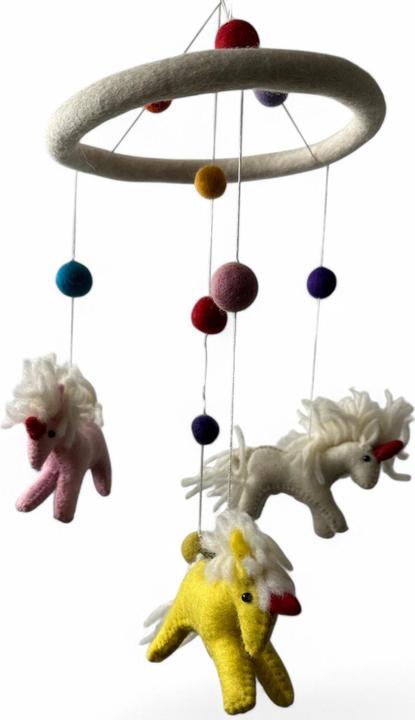 Produktbild sense&purpose Mobile Filz Einhorn