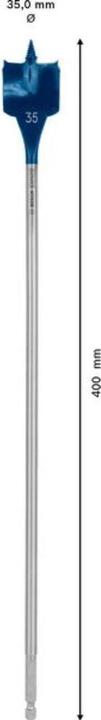 Actual product image Bosch Professional Zubehör EXPERT Self Cut Speed Flat Milling Drill, 35 x 400 mm (35 mm)