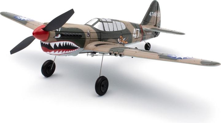 Modster MDX P-40 Warhawk 400mm moteur électrique Warbird RTF incl. stabilisation de l'attitude de vol sur 6 (Oiseau de guerre)
