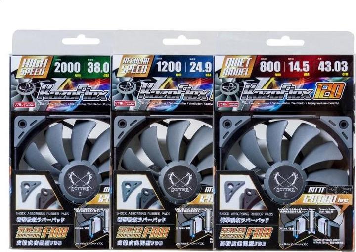Image du produit Scythe Ventilateur de boîtier Kaze Flex 120mm RPM Re (120 mm, 1 x)
