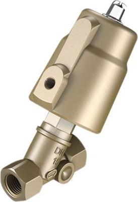 Produktbild Festo Pneumatisches Schrägsitzventil 2/2 G1/2″ 10bar Luft / Dampf / Wasser / Öl / Flüssigkeit
