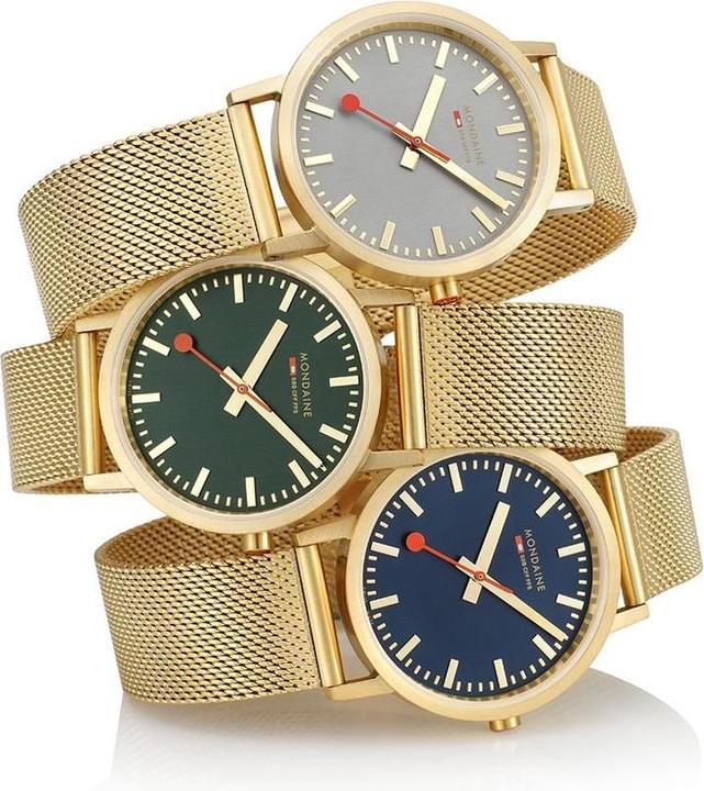 Produktbild Mondaine Classic - von der Natur inspiriert - Ip Gold (Analoguhr, 36 mm)