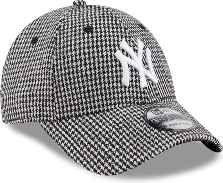 New Era 9Forty Cap - Houndstooth New York Yankees Schwarz