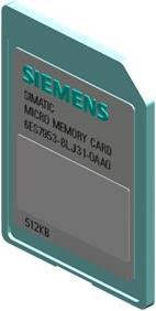 Produktbild Siemens SIMATIC S7 Micro Memory Card fürS7-300/C7/ET 200 3 3V Nflash 512 KByt (0.00 GB, MMC)