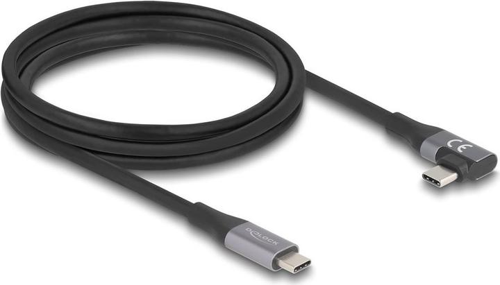 Image du produit Delock Câble USB 20 Gbps coudé gauche / droite USB PD 3.1 (2 m, USB 3.2 Gen 2x2)