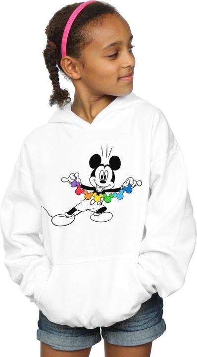 Produktbild Disney Mickey Mouse Rainbow Chain Kapuzenpullover Mädchen (140, 146)