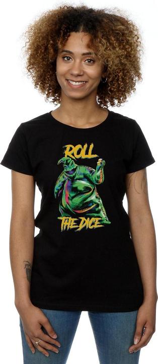 Actual product image Disney Womens/Ladies Nightmare Before Christmas Oogie Boogie Dice Cotton T-Shirt (S)