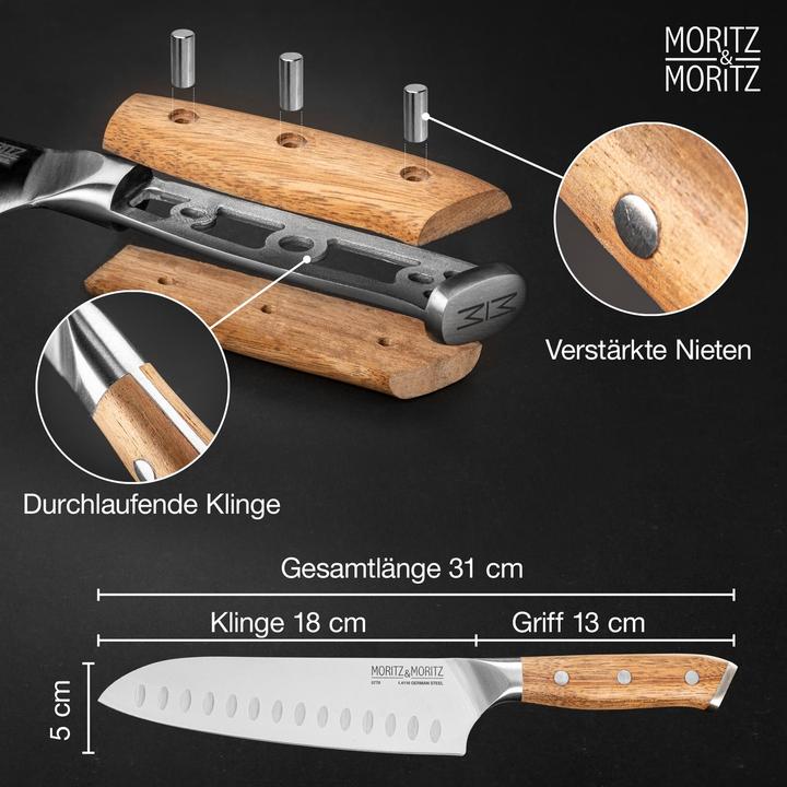 Produktbild Moritz & Moritz Santokumesser (18 cm)