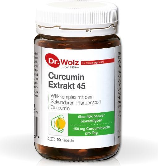 Produktbild Dr. Wolz Curcumin Extrakt 45 Kapsel (90 Stück, Kapseln, 162 g)