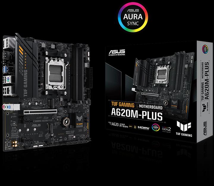 Produktbild ASUS TUF GAMING A620M-PLUS (AM5, AMD A620, mATX)