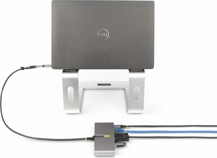Produktbild StarTech com 5G2A1SGBB-USB-C-HUB, Kabelgebunden, USB 3.2 Gen 1 (3.1 Gen 1) Type-C, 100 W, 10,100,100 (USB-C, 2 Ports)